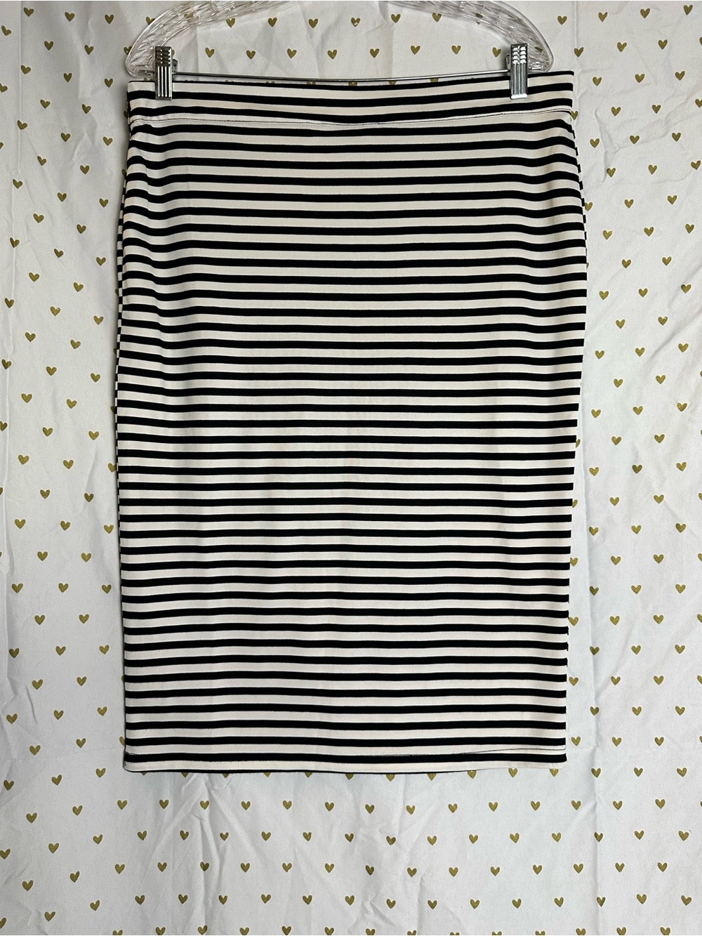 Voodoo Vixen Black and White Striped Pencil Skirt XXL NWOT Vintage style pinup - Picture 1 of 7